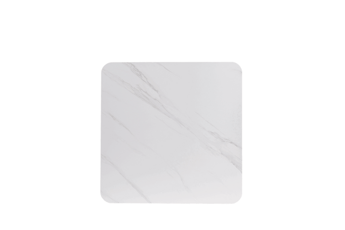 Sintered Stone Top 35″x35″Sq Table Top Glacier White