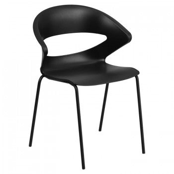ADRIA SERIES CAPACITY BLACK STACK CHAIR