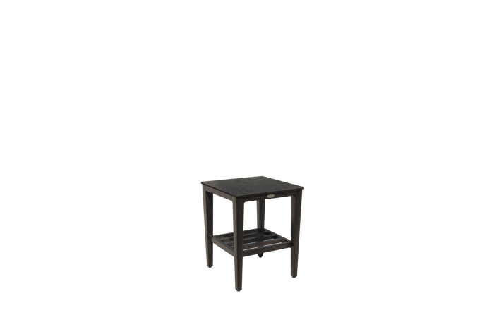 Biltmore 18"SQ Sintered Stone End Table (Rusty Umber)