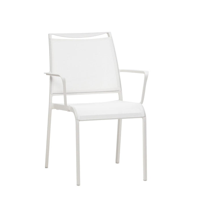 Como Dining Arm Chair (White)