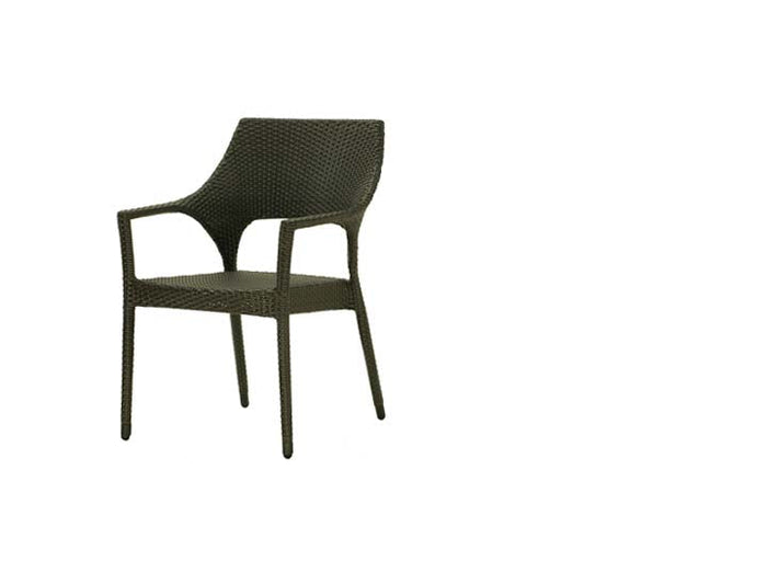 New Miami Lakes Stacking Arm Chair - Resin & Aluminum