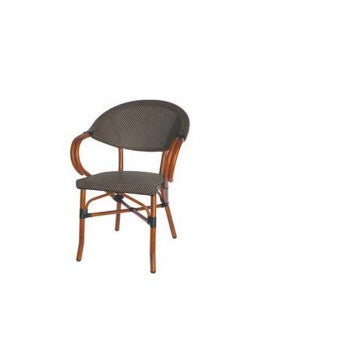 Provence Stacking Arm Chair - Sling & Aluminum