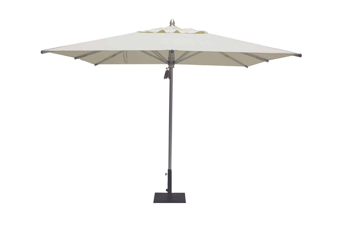 Patio Umbrella 10′ Sq Deluxe Alum Umbrella 48mm Single Pole, Pulley, Single Vent w/Canopy