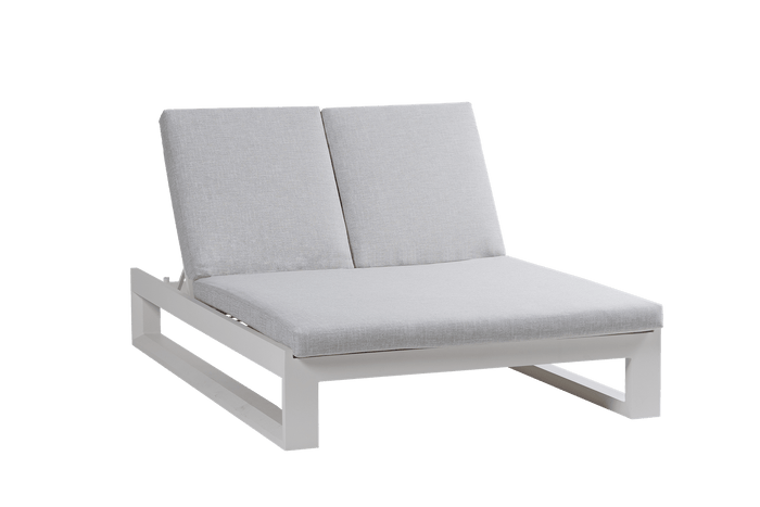 Element 5.0 Double Chaise Lounger Talk White