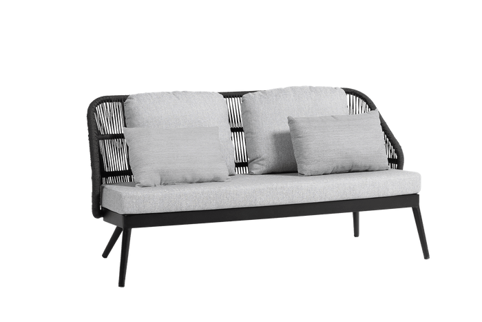 Las Colinas Love Seat (Charcoal)