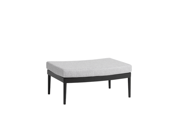 Las Colinas Ottoman (Charcoal)