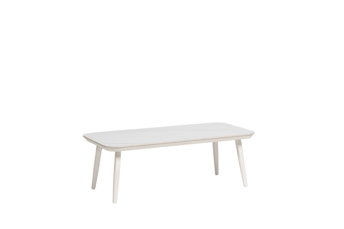 Noma Sintered Stone Coffee Table (White)