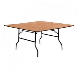 60'' SQUARE WOOD FOLDING BANQUET TABLE [YT-WFFT60-SQ-GG]