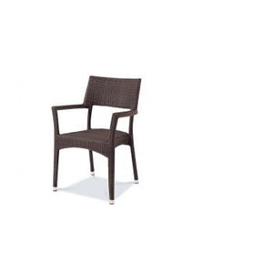 Brentwood Stacking Arm Chair - Resin & Aluminum