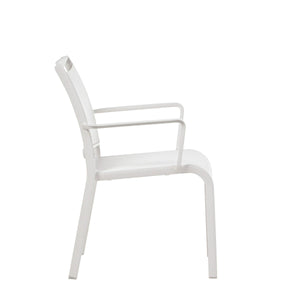 Como Dining Arm Chair (White)