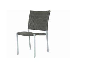 New Roma Stacking Side Chair - Resin & Aluminum