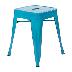 Phoenix Backless Side Chair Teal