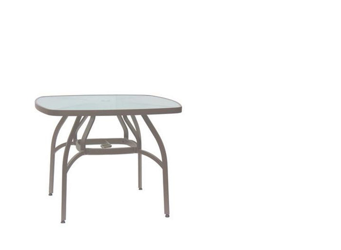 Pisa 40" Square Dining Table w/Acrylic Top