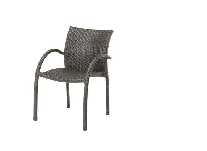 Riviera Stacking Arm Chair - Resin & Aluminum